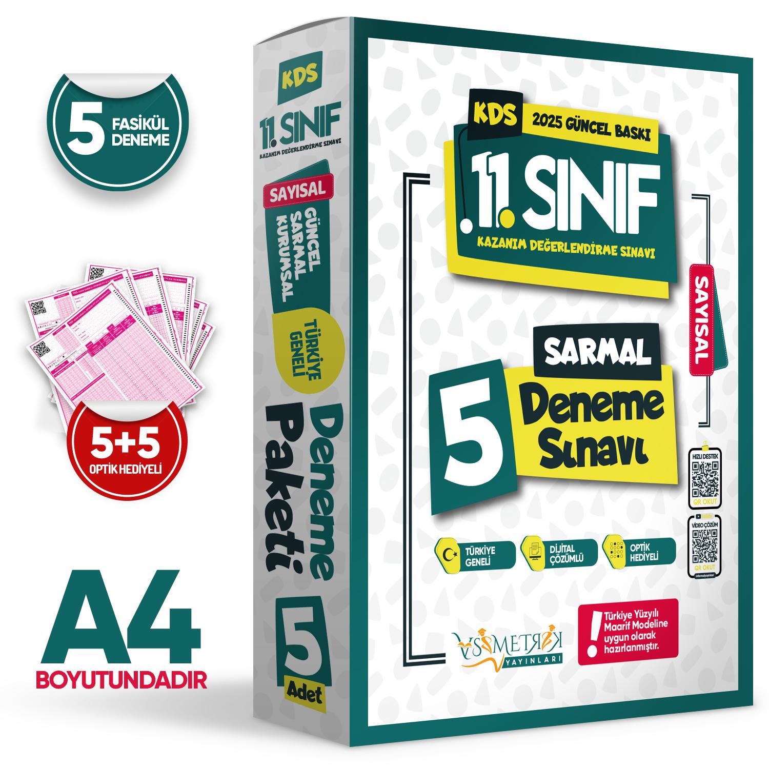 2025%2011.Sınıf%20SAYISAL%20Yeni%20Sistem%20KDS%20Aylık%20SARMAL%20Deneme%20Paketi%205li%20TG%20Çözümlü%20Set%20Asimetrik%20Yayın