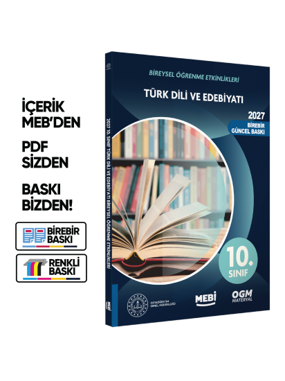 2027 MEBİ 10.Sınıf Maarif Modeli Yeni Müfredat EDEBİYAT Bireysel Öğrenme Etkinlik Kitap Baskı Ücreti 2027 MEBİ 10.Sınıf Maarif Modeli Yeni Müfredat EDEBİYAT Bireysel Öğrenme Etkinlik Kitap Baskı Ücreti
