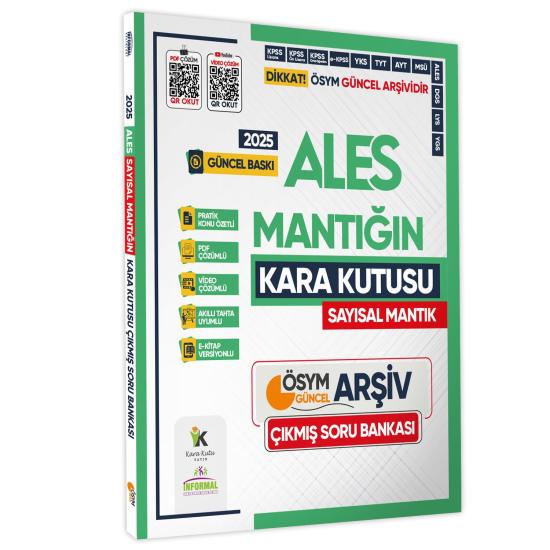 2025 ALES SAYISAL Mantığın Kara Kutusu Konu Özetli Dijital Çözümlü ÖSYM Çıkmış Soru Havuzu Bankası