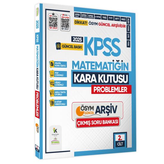 2025 MEB-AGS Matematiğin Kara Kutusu 2. Cilt PROBLEMLER ÖSYM Çıkmış Soru Bankası Video/PDF Çözümlü