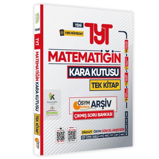 2025 TYT Matematiğin Kara Kutusu TEK KİTAP ÖSYM Arşiv Çıkmış Soru Bankası Konu Ö. Video/PDF Çözümlü