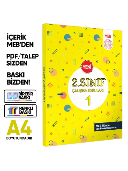 MEB İlkokul 2.Sınıf Çalışma Soruları 1-2 Tüm Dersler Kitap ve 6lı Tıpkı Basım 3lü Set BASKI ÜCRETİ MEB İlkokul 2.Sınıf Çalışma Soruları 1-2 Tüm Dersler Kitap ve 6lı Tıpkı Basım 3lü Set BASKI ÜCRETİ