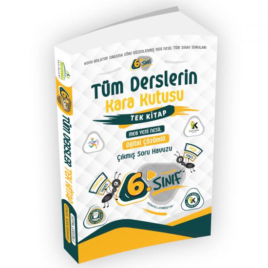 2024 6.Sınıfın Kara Kutusu TÜM DERSLER TEK KİTAP Dijital Çözümlü Soru Bankası