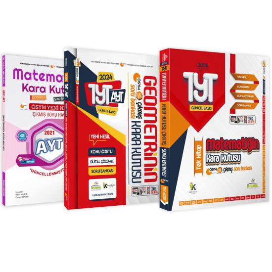 YKS-TYT Matematik Tek Kitap ve Geometri -Ayt Matematik 3lü Çıkmış Soru Bankası Set