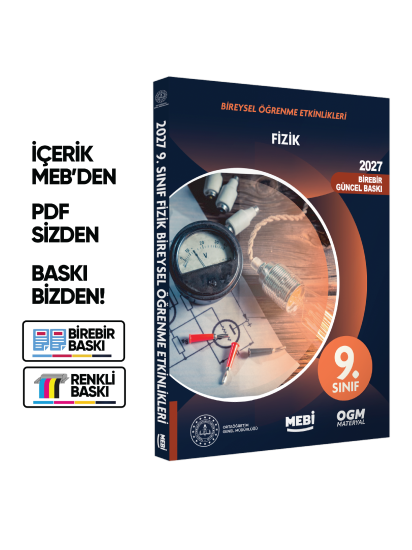 2027 MEBİ 9.Sınıf Maarif Modeli Yeni Müfredat FİZİK Bireysel Öğrenme Etkinlik Kitabı Baskı Ücreti 2027 MEBİ 9.Sınıf Maarif Modeli Yeni Müfredat FİZİK Bireysel Öğrenme Etkinlik Kitabı Baskı Ücreti