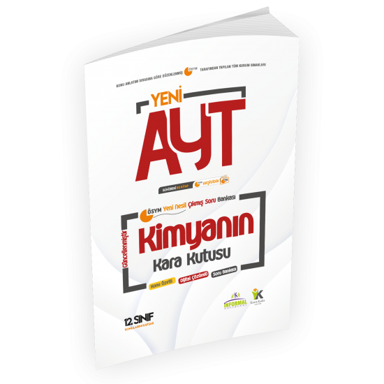 YKS-AYT KİMYANIN Kara Kutusu 4.Kitap Konu Ö. D. Çözümlü Soru BANKASI (12.Sınıf AYT konuları)