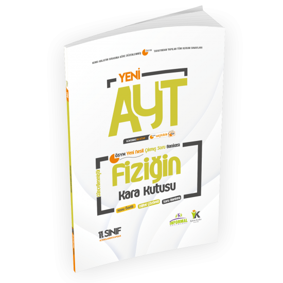 YKS-AYT FİZİĞİN Kara Kutusu 3.Kitap Konu Ö. D. Çözümlü Soru BANKASI (11.Sınıf AYT konuları)