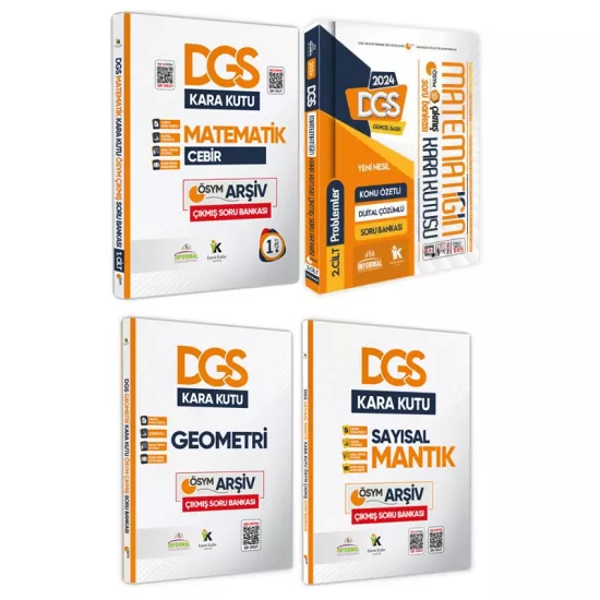 DGS’nin Kara Kutusu SAYISAL PAKET SET Konu Özetli Dijital Çözümlü ÖSYM Arşiv Çıkmış Soru Bankası DGS’nin Kara Kutusu SAYISAL PAKET SET Konu Özetli Dijital Çözümlü ÖSYM Arşiv Çıkmış Soru Bankası