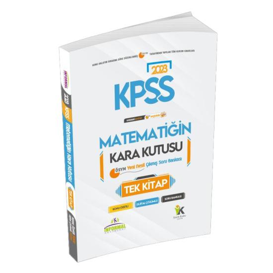 KPSS Matematiğin Kara Kutusu TEK KİTAP Dijital Çözümlü Konu Özetli ÖSYM Çıkmış Soru Bankası