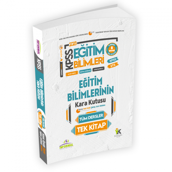 KPSS Eğitim Bilimlerinin Kara Kutusu TÜM DERSLER TEK KİTAP Konu Ö.D.Çözümlü Çıkmış Soru Bankası