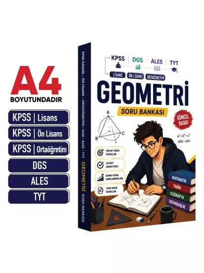 GEOMETRİ Anamorfik Soru Bankası KPSS-DGS-ALES-TYT ÖSYM Tarzı Yeni Nesil Çözümlü Sorular GÜNCEL BASKI GEOMETRİ Anamorfik Soru Bankası KPSS-DGS-ALES-TYT ÖSYM Tarzı Yeni Nesil Çözümlü Sorular GÜNCEL BASKI