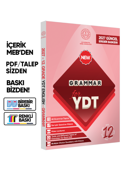 2027 YDT MEBİ İngilizce 12.Sınıf 6lı Konu Anlatımı ve Soru Bankası Seti Çözümlü BASKI ÜCRETİ 2027 YDT MEBİ İngilizce 12.Sınıf 6lı Konu Anlatımı ve Soru Bankası Seti Çözümlü BASKI ÜCRETİ
