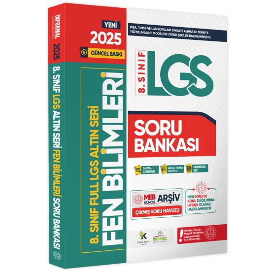 2025 8.Sınıf Full LGS Altın Seri FEN BİLİMLERİ MEB Çıkmış Soru Bankası Modüler Seti PDF/Video Çözüm