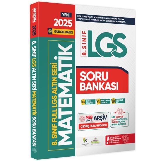 2025 8.Sınıf Full LGS Altın Seri MATEMATİK MEB Çıkmış Soru Bankası Modüler Seti PDF/Video Çözümlü