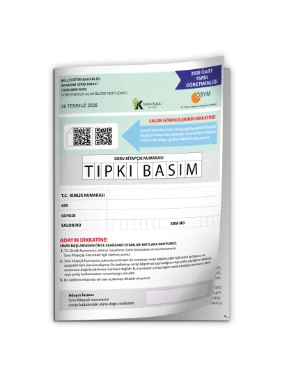 2026 MEB-AGS ÖABT Tarih Öğretmenliği ÖSYM Tıpkı Basım Kitapçığı Türkiye Geneli Deneme 2026 MEB-AGS ÖABT Tarih Öğretmenliği ÖSYM Tıpkı Basım Kitapçığı Türkiye Geneli Deneme