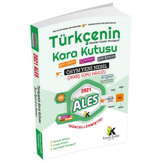 ALES Türkçenin Kara Kutusu PARAGRAF-Sözcük-Cümle Anlamı Dijital Çözümlü Konu Özetli Çıkmış Soru Bankası