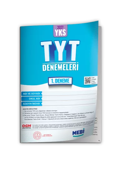 2027 YKS-TYT MEBi ONLİNE Türkiye Geneli 1. Deneme Büyük Boy RENKLİ BASKI ÜCRETİ 2027 YKS-TYT MEBi ONLİNE Türkiye Geneli 1. Deneme Büyük Boy RENKLİ BASKI ÜCRETİ