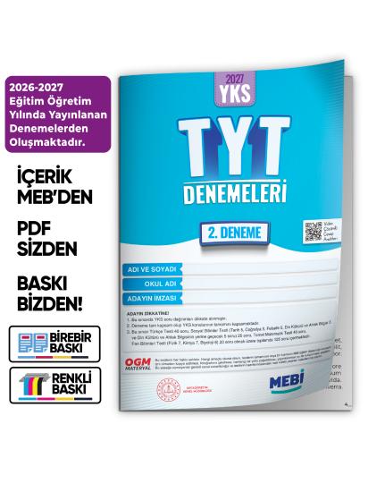2027 YKS-TYT MEBi ONLİNE Türkiye Geneli 2. Deneme Büyük Boy RENKLİ BASKI ÜCRETİ 2027 YKS-TYT MEBi ONLİNE Türkiye Geneli 2. Deneme Büyük Boy RENKLİ BASKI ÜCRETİ